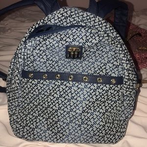 Blue Tommy Hilfiger mini backpack